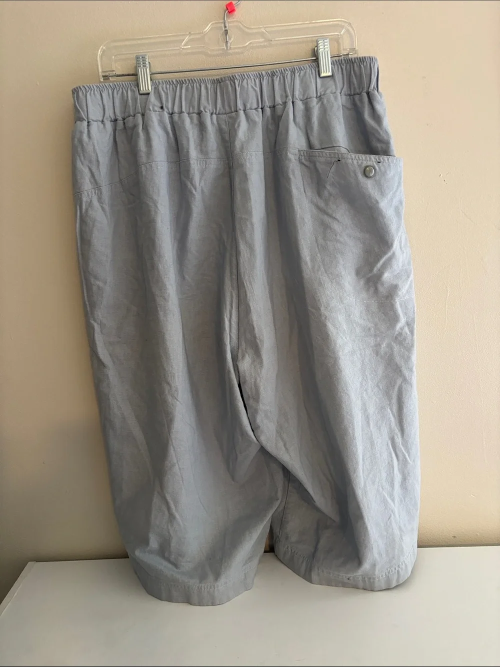 Light Gray Men's Drawstring Casual Shorts